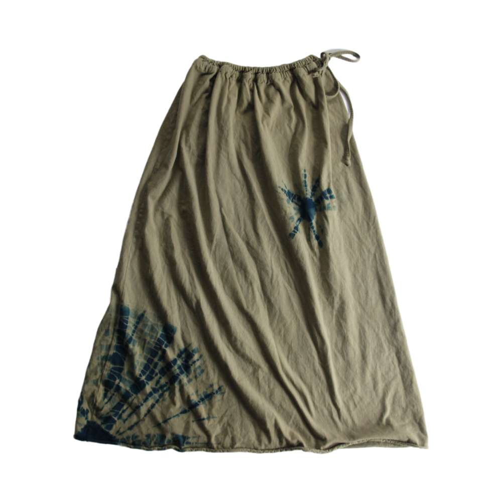 shibori knit skirt