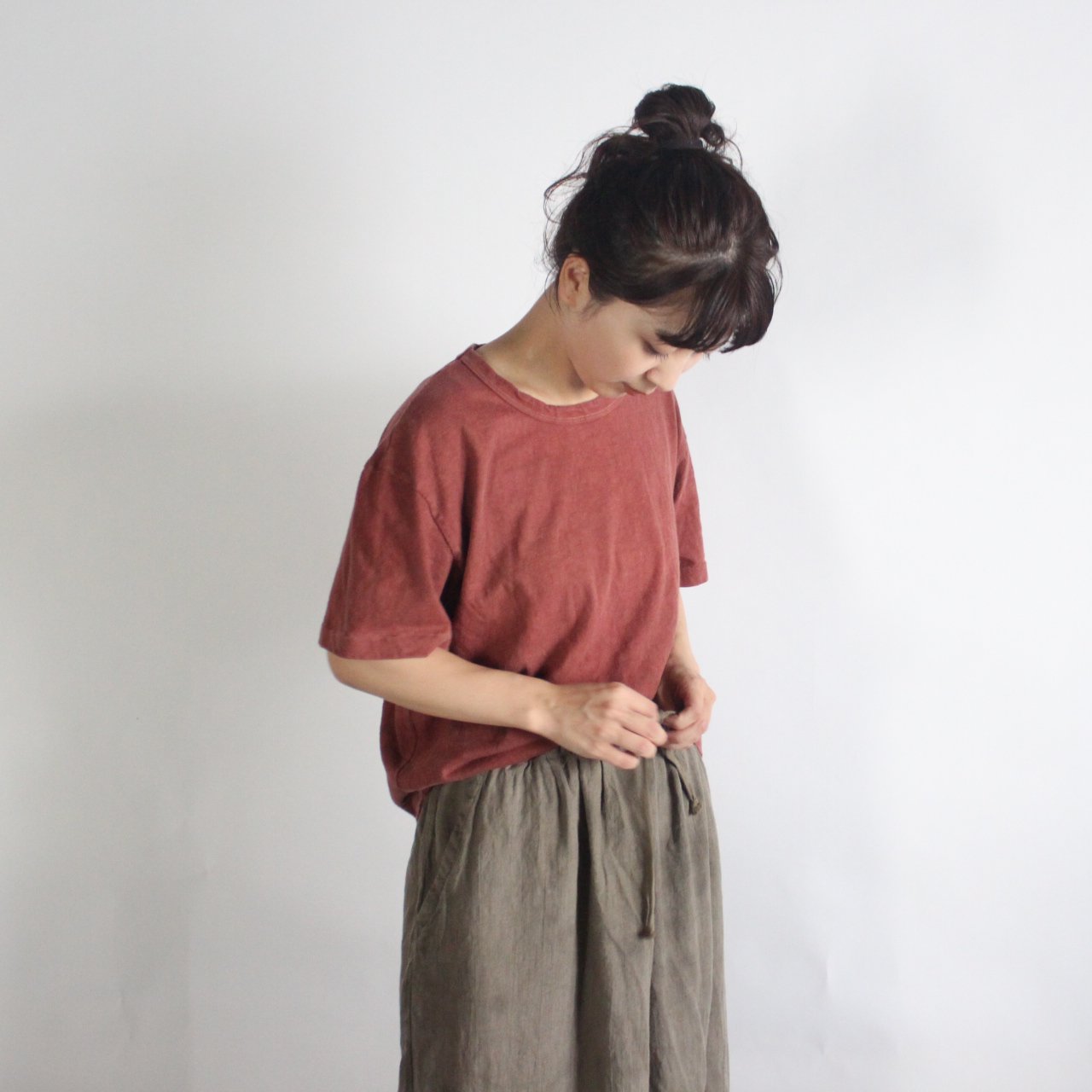 linen wide×wide - ISTIST -草木染めの服- naturalcolor/design