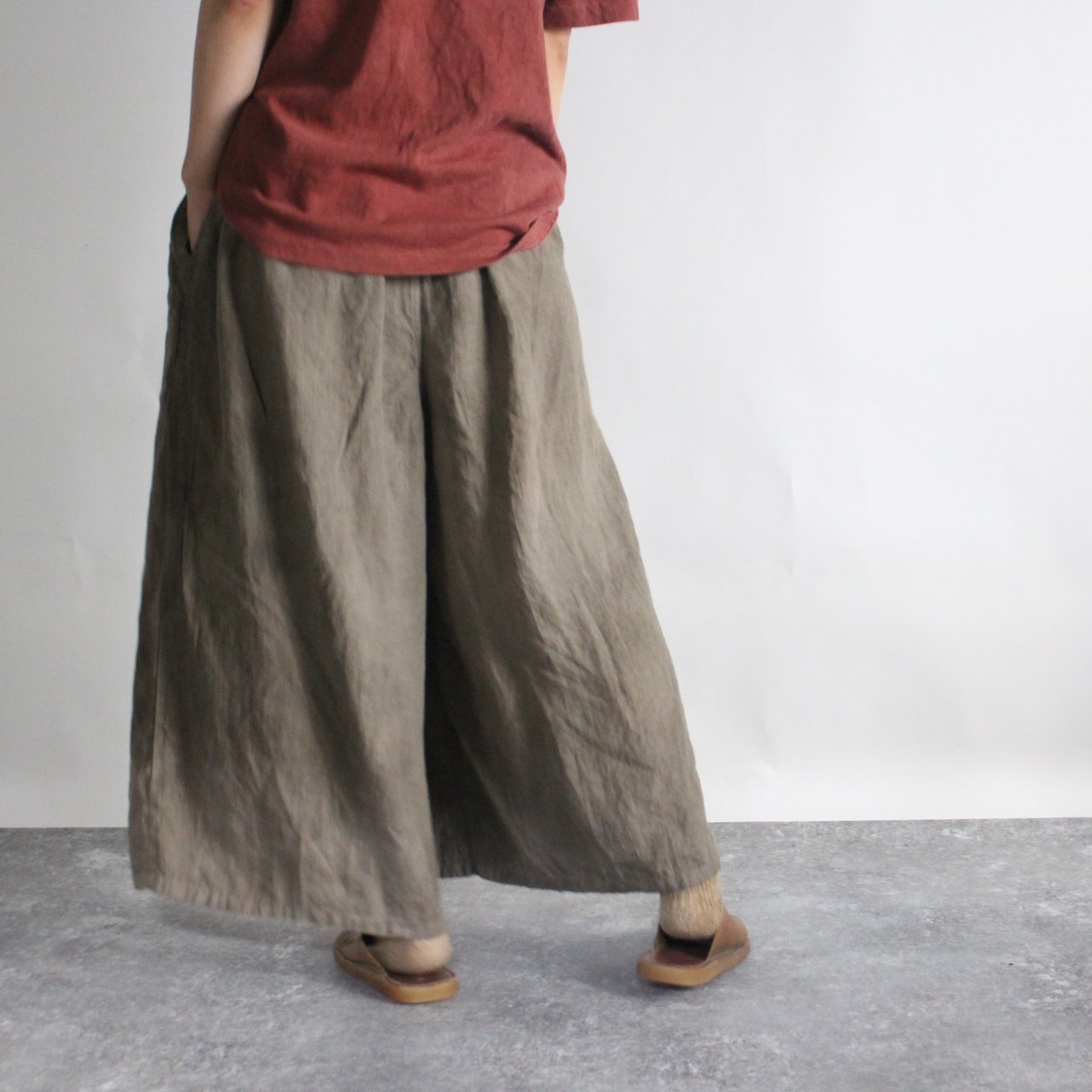 linen wide×wide - ISTIST -草木染めの服- naturalcolor/design