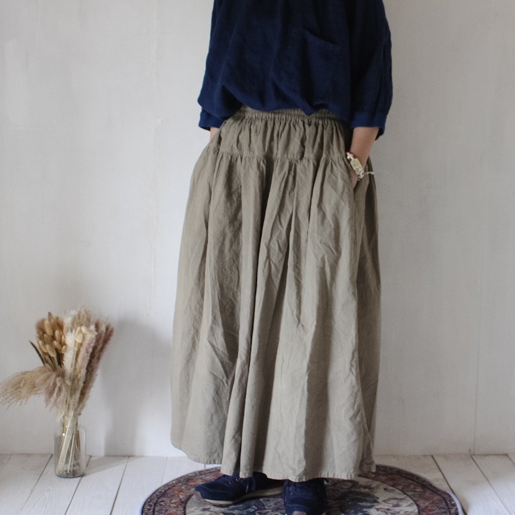 cotton tiered skirt / Ϸݿ