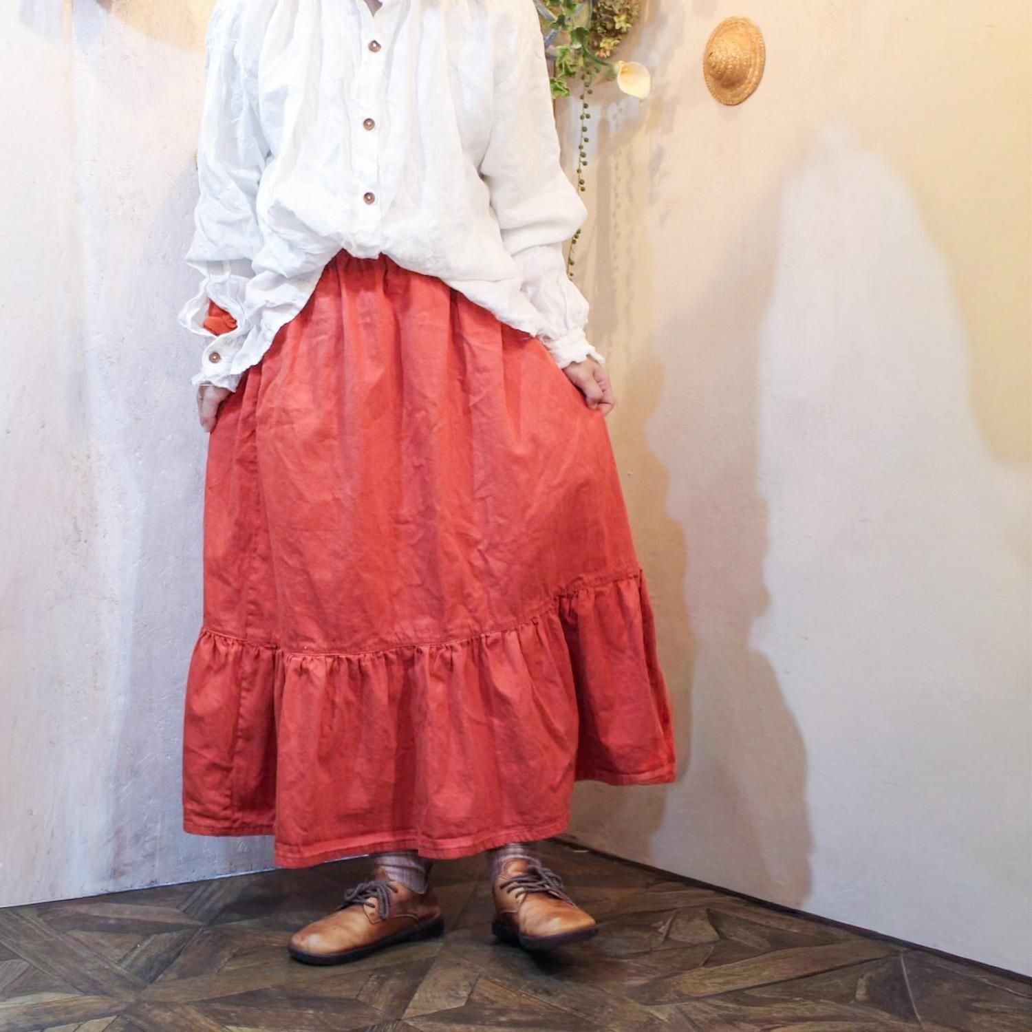 aone - gather denim skirt / ߽ſ
