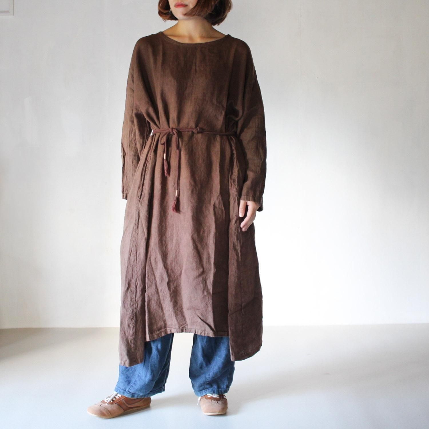 うさとの服 usaato エンジェル ワンピース チュニック 草木染め うさとの服 usaato エンジェル ワンピース チュニック 草木染め