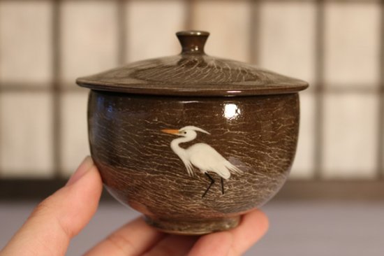 蓋付汲出碗「白鷺」 - 現川焼の伝統を守る全国唯一の窯元・臥牛窯の