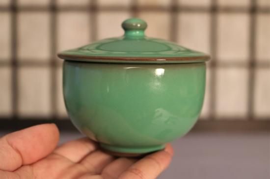 creema限定】コルク蓋付き 陶器 8cm マヨリカ焼き お椀・ボウル