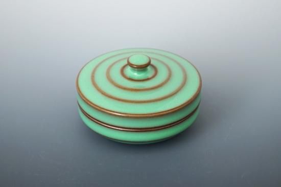 コマ型香合「緑釉」 - 現川焼の伝統を守る全国唯一の窯元・臥牛