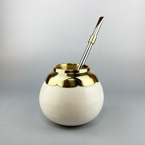 CERAMICA VOLADO BRONCE WHITE - AIRAUDO PLATERO
