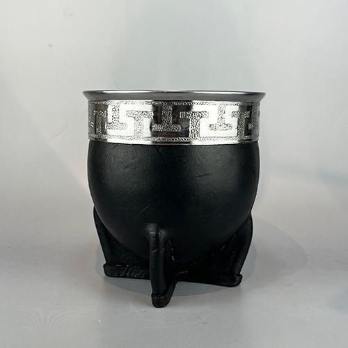 高品質マテ壺　伝統のひょうたんとレザー使用 マテ壺＆ボンビージャ