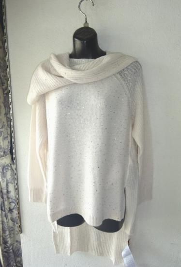 LATO スパンコールデザイン カシミア混ジレ風マフラー MaxMara STUDIO LATO スパンコールデザイン カシミア混ジレ風マフラー MaxMara