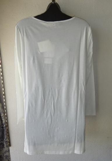 TENUE シルクパネル 刺繍&ビーズデザイン カットソー 白 MaxMara WEEKEND TENUE シルクパネル 刺繍&ビーズデザイン カットソー 白 MaxMara