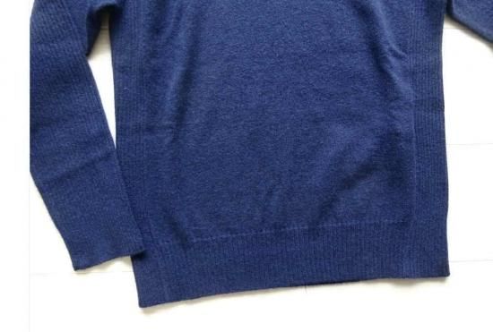 DALBUM カシミア混 編み地切り替えタートルニット 濃紺 MaxMara STUDIO DALBUM カシミア混 編み地切り替えタートルニット 濃紺 MaxMara