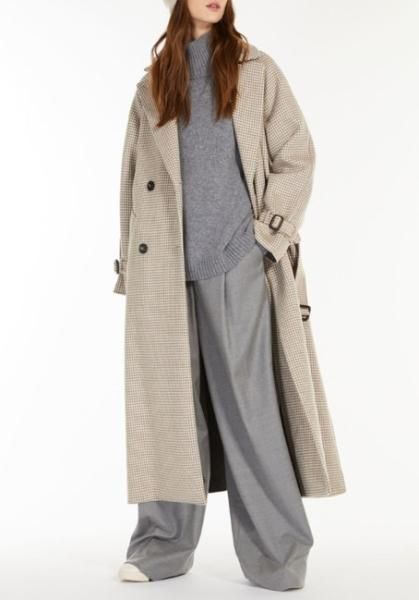 MaxMara ウール コート 2way 千鳥格子-