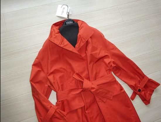 MTRENCH スタンドカラースプリングコート オレンジ 'S MaxMara