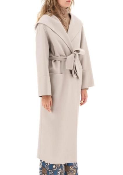 FABIO ダブルフェイス ハンドメイドフード付きコート グレージュ 'S MaxMara 新作