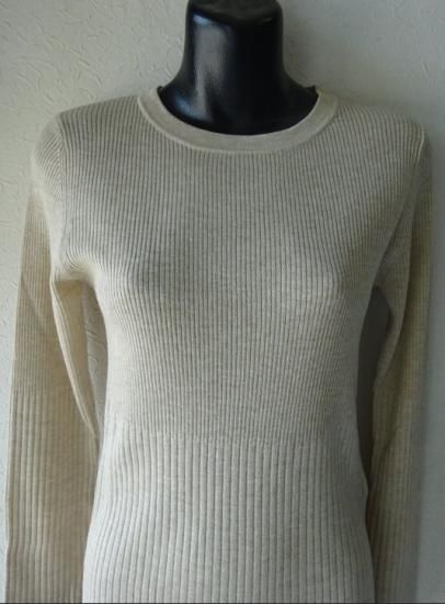 OMETTO シルクウール ハイゲージリブニット ベージュ MaxMara STUDIO OMETTO シルクウール ハイゲージリブニット ベージュ MaxMara STUDIO