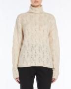 OGLIO-04 カシミア混 編み地デザインニット 黒 MaxMara STUDIO Max Mara OGLIO-04 カシミア混 編み地デザインニット 黒 MaxMara
