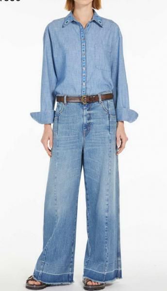 MUSETTE 刺繍デザイン ドルマンスリーブコットンシャツブラウス