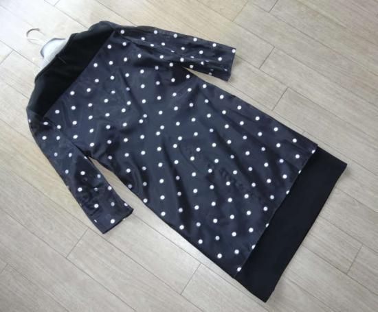 GIACCI オーガンジー素材 ドット柄ワンピース 黒 MaxMara WEEKEND