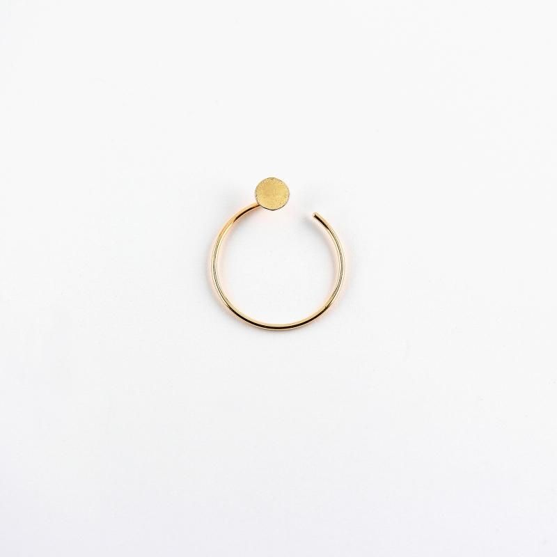 Lilypad hoop pierce K18
