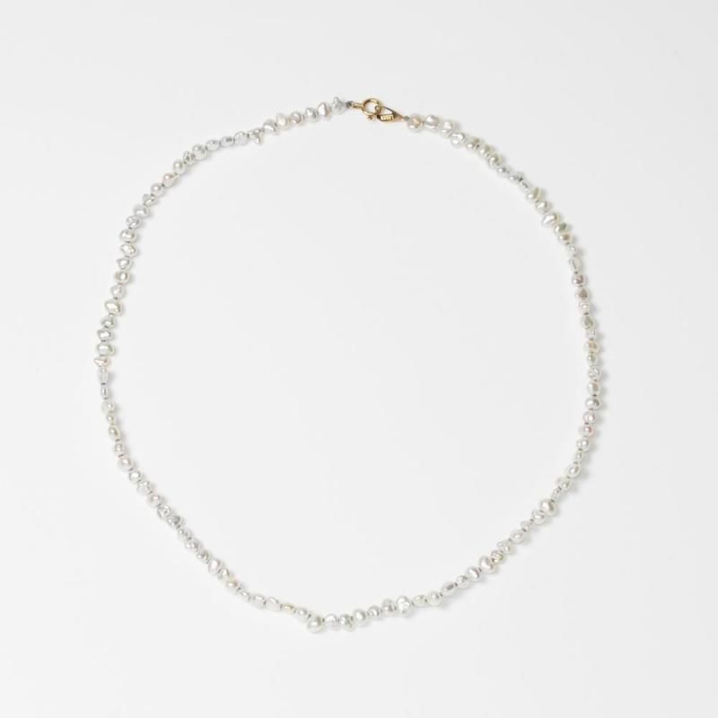 Akoya Pearl Keshi Necklace 36cm
