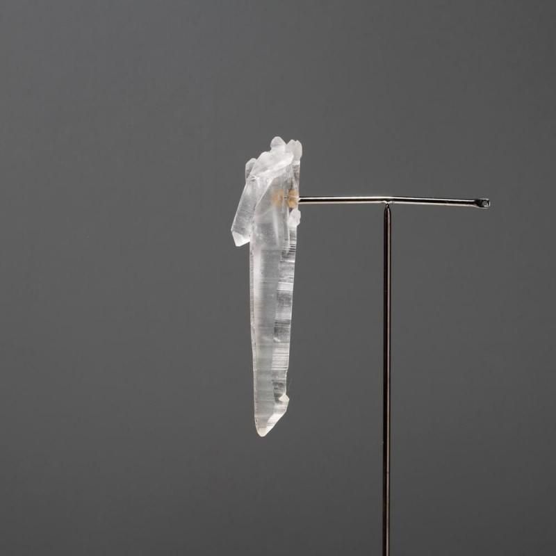 Double-pointed quartz earring K18 Gold