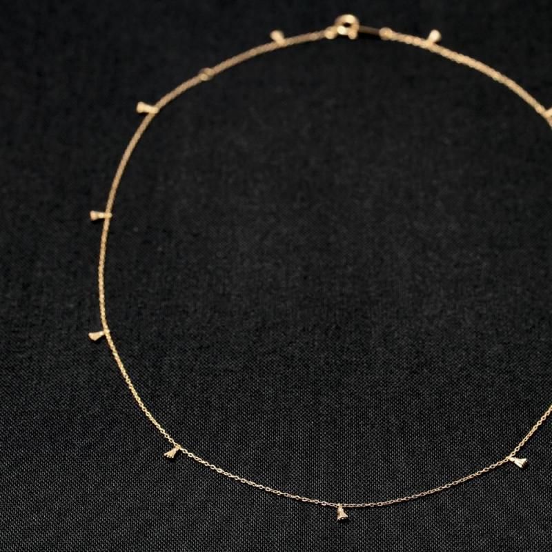 Tuft Necklace K18 Gold