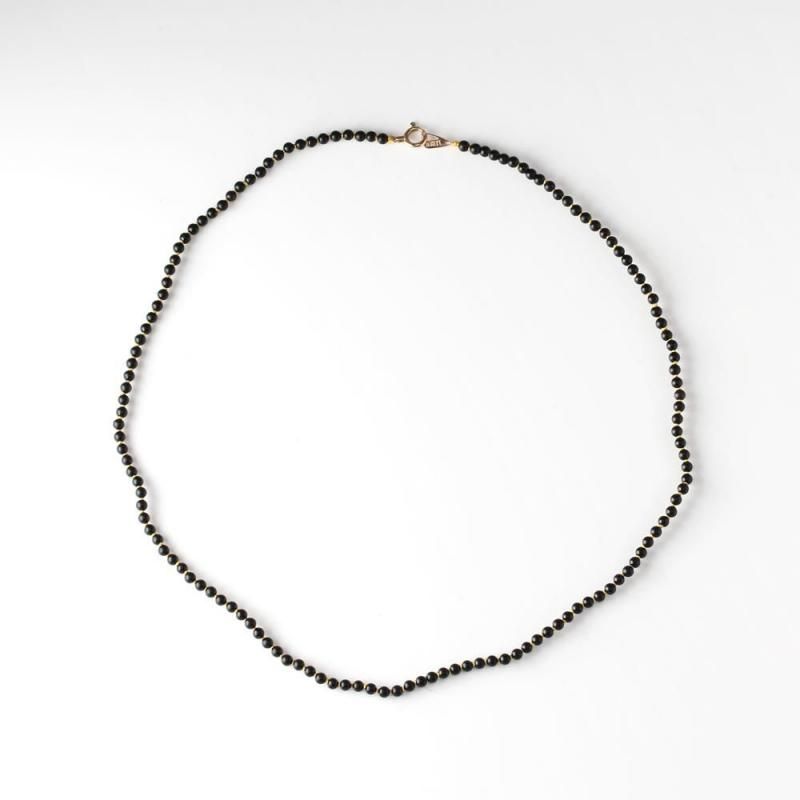 Onyx beads Necklace 35.5cm / Yellow
