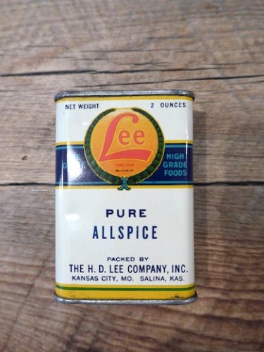 30's H.D.LEE COMPANY,INC.' PURE ALLSPICE ' スパイス 缶 - longbeach
