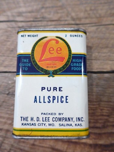 30's H.D.LEE COMPANY,INC.' PURE ALLSPICE ' スパイス 缶 - longbeach