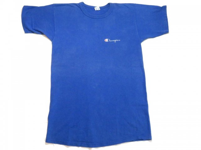 80s ヴィンテージ トリコタグ tシャツ ブランク スクリプトロゴ ネイビー