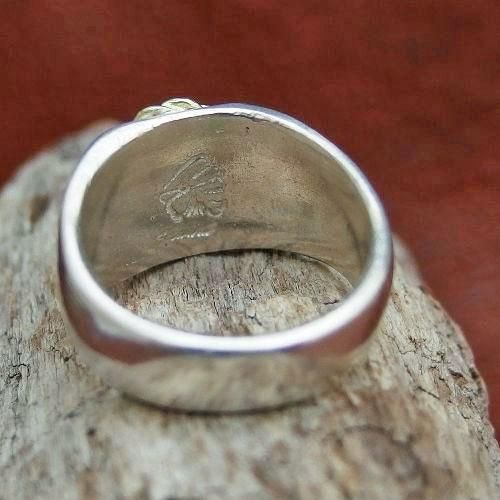 金縄ターコイズ印台リング - シルバーアクセサリー SeeWark