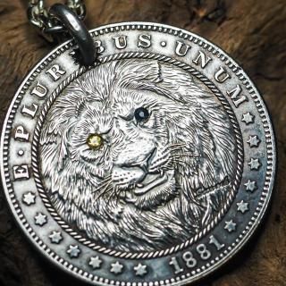 モルガン銀貨ペンダント　1881年 モルガン銀貨ペンダント 1881年
