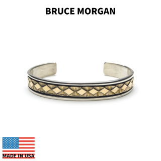 BRUCE MORGAN ブルースモーガン 3/8inch 14K STAMP BANGLE-DIA
