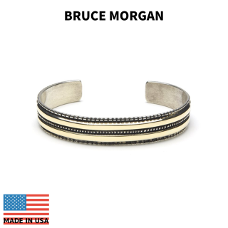 BRUCE MORGAN ֥롼⡼ 3/8inch 14K STAMP BANGLE-2CHISEL