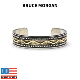 BRUCE MORGAN ブルースモーガン 1/2inch 14K STAMP BANGLE-WAVE