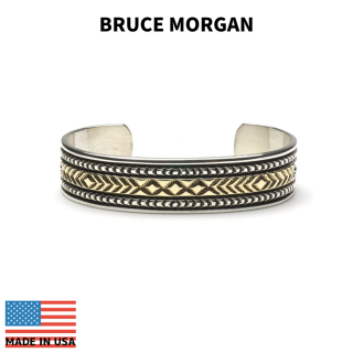 BRUCE MORGAN ֥롼⡼ 1/2inch 14K STAMP BANGLE-2 DIA ARROW