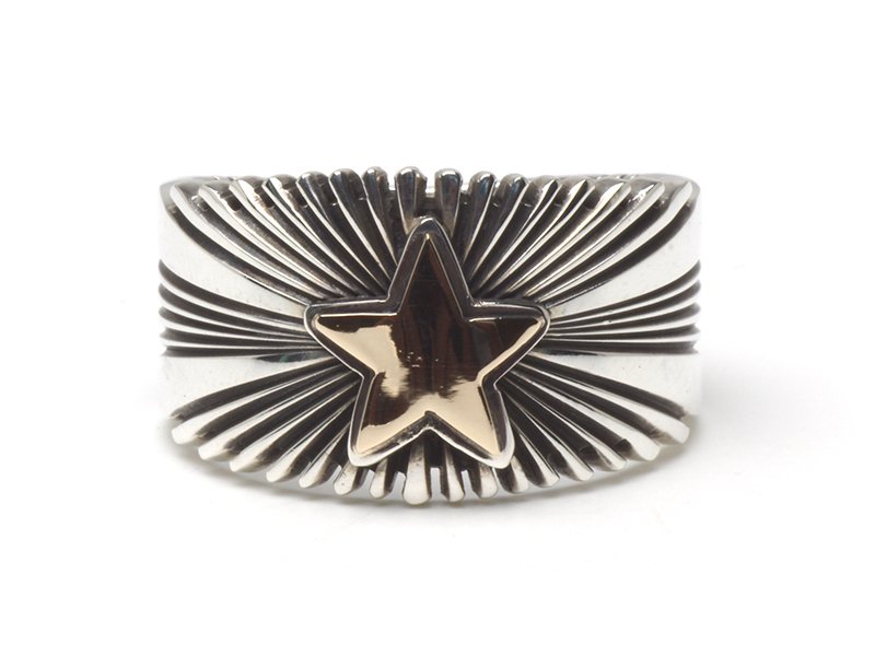 PAT BEDONIE パットベドニー｜14K 1/2 STAR SUNBURST RING