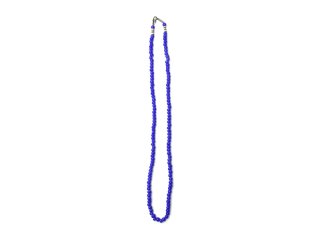 WHITE HEARTS BEADS NECKLACE(BLUE)