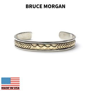 BRUCE MORGAN ブルースモーガン 3/8inch 14K STAMP BANGLE-DIA ARROW