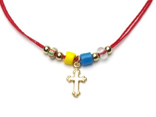 CORD ANKLET-CROSS