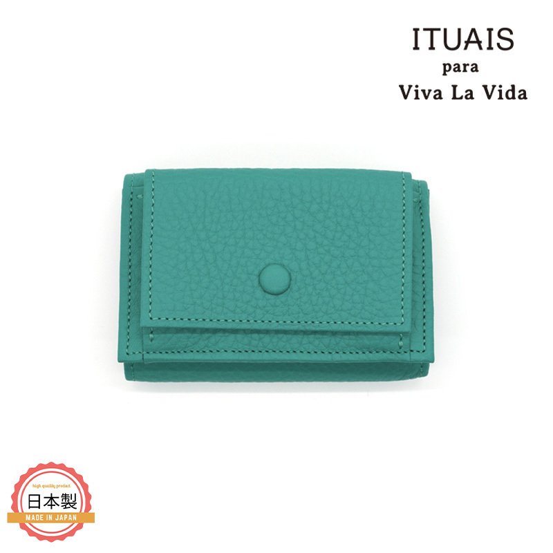 ITUAIS イトゥアイス｜TAURILLON COMPACT WALLET-VERT JADE-グリーン