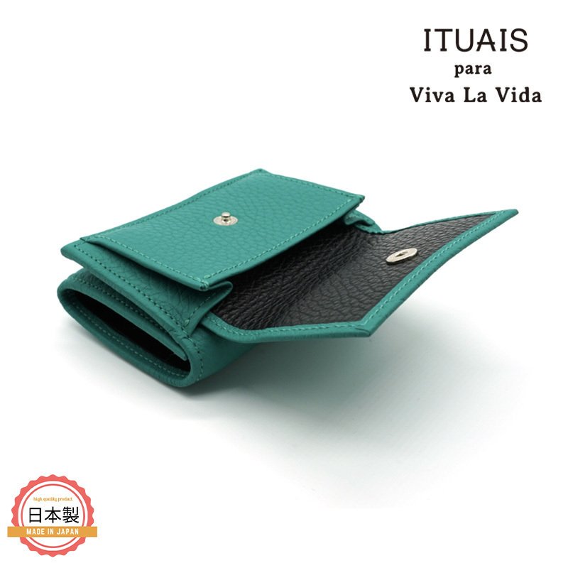 ITUAIS イトゥアイス｜TAURILLON COMPACT WALLET-VERT JADE-グリーン