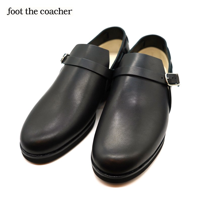 フットザコーチャー foot the coacher SINGLE STRAP SHOES