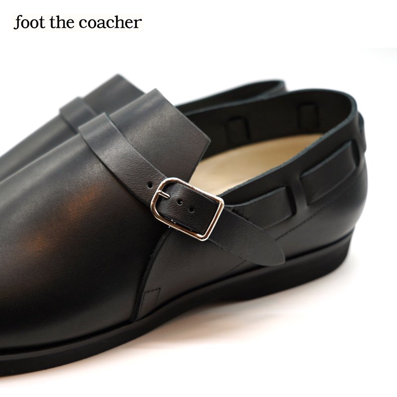 フットザコーチャー foot the coacher SINGLE STRAP SHOES