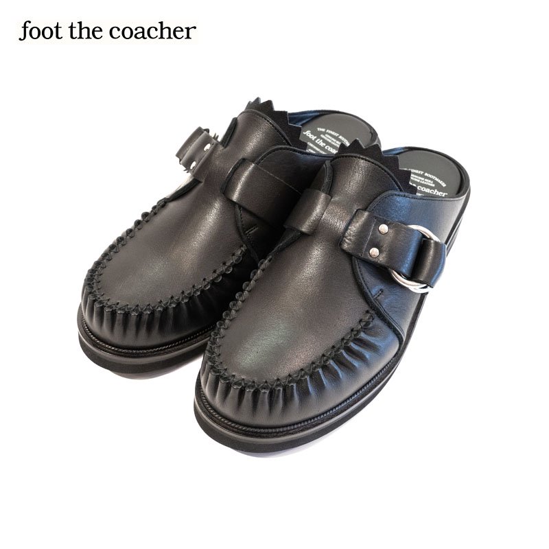 foot the coacher フットザコーチャー CUT-OFF RING MOCCASIN