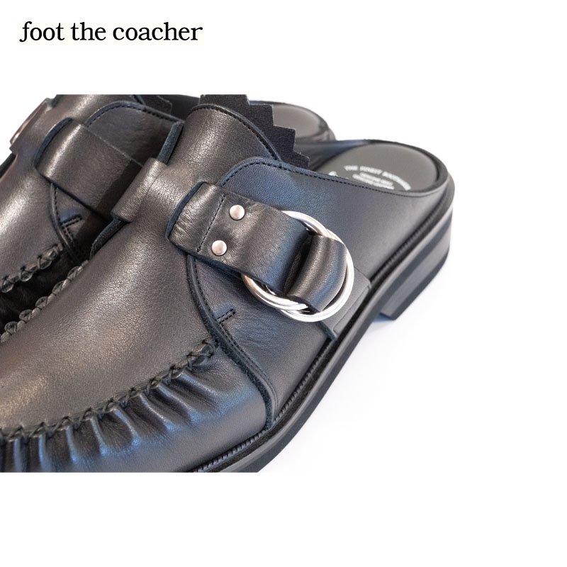 foot the coacher フットザコーチャー CUT-OFF RING MOCCASIN