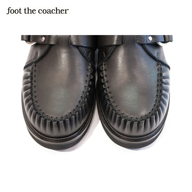 foot the coacher フットザコーチャー CUT-OFF RING MOCCASIN