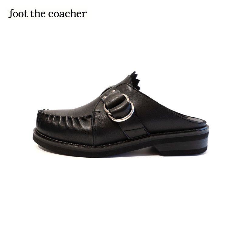 foot the coacher フットザコーチャー CUT-OFF RING MOCCASIN