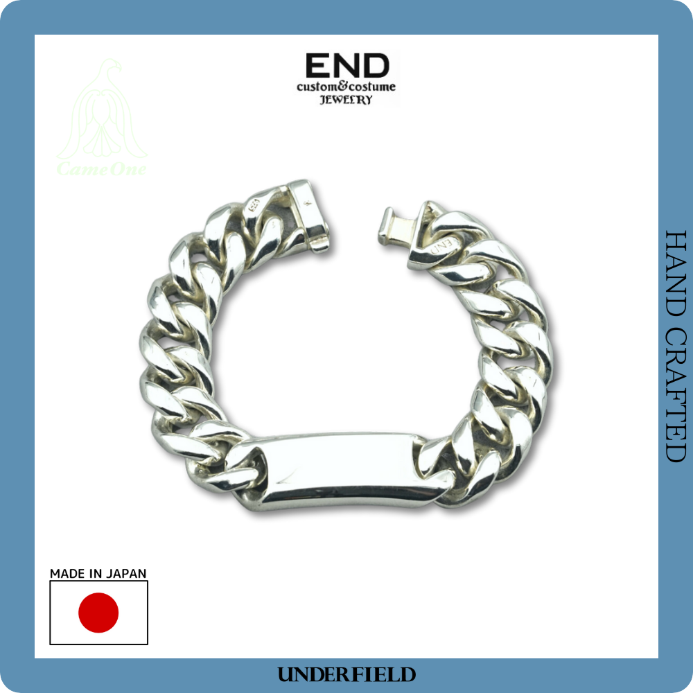 END CUSTOM JEWELLERS エンドカスタムジュエラーズ CURVE LOOSEN ID BRACELET L ENDB097