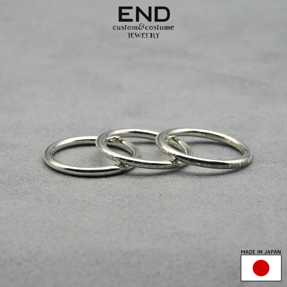 END CUSTOM JEWELLERS エンドカスタムジュエラーズ 3 STACK RING ENDR130