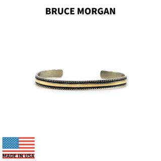 BRUCE MORGAN ֥롼⡼ 1/4inch 14K STAMP BANGLE CHISEL